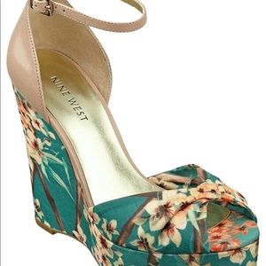 Nine West Floral Wedges